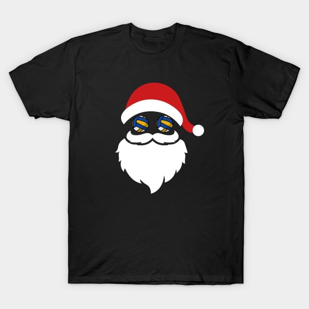Christmas Volleyball T-Shirt by footballomatic